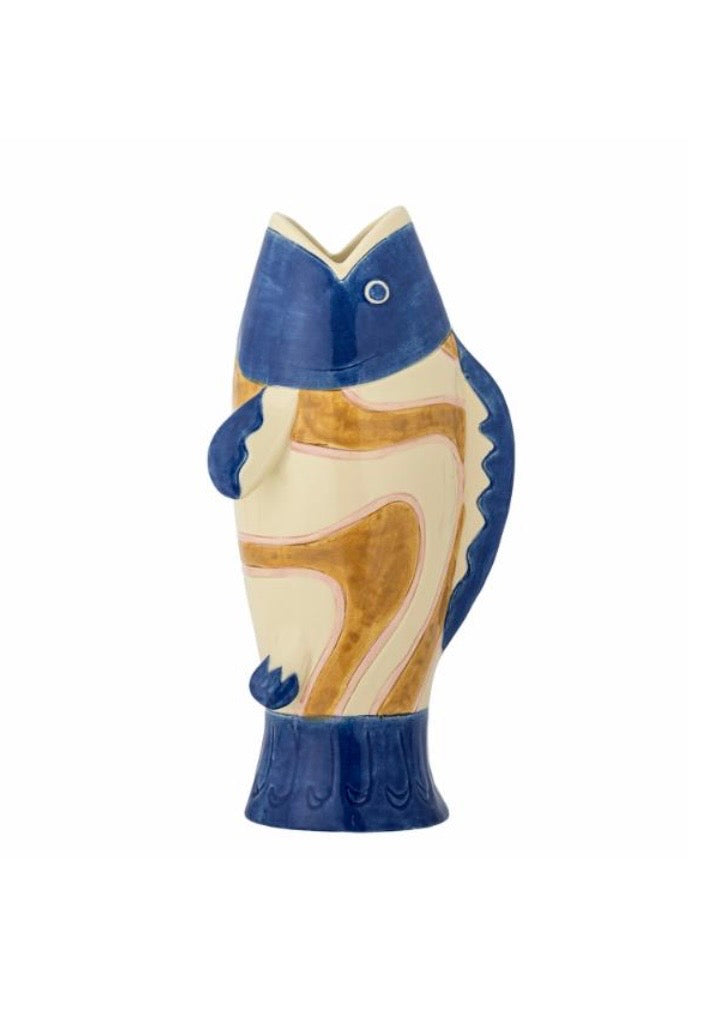 Irving stoneware fish vase
