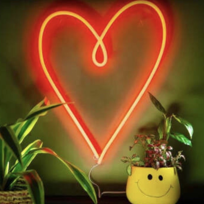 Neon Wall Heart