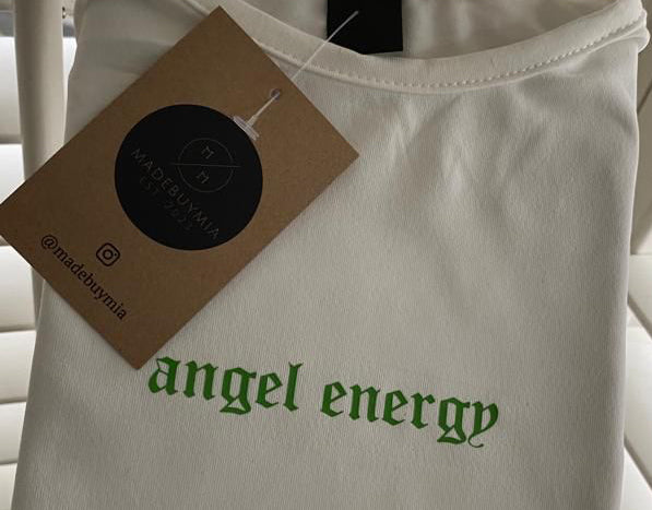 Cropped Slogan T-Shirt