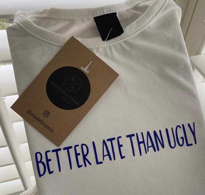 Cropped Slogan T-Shirt