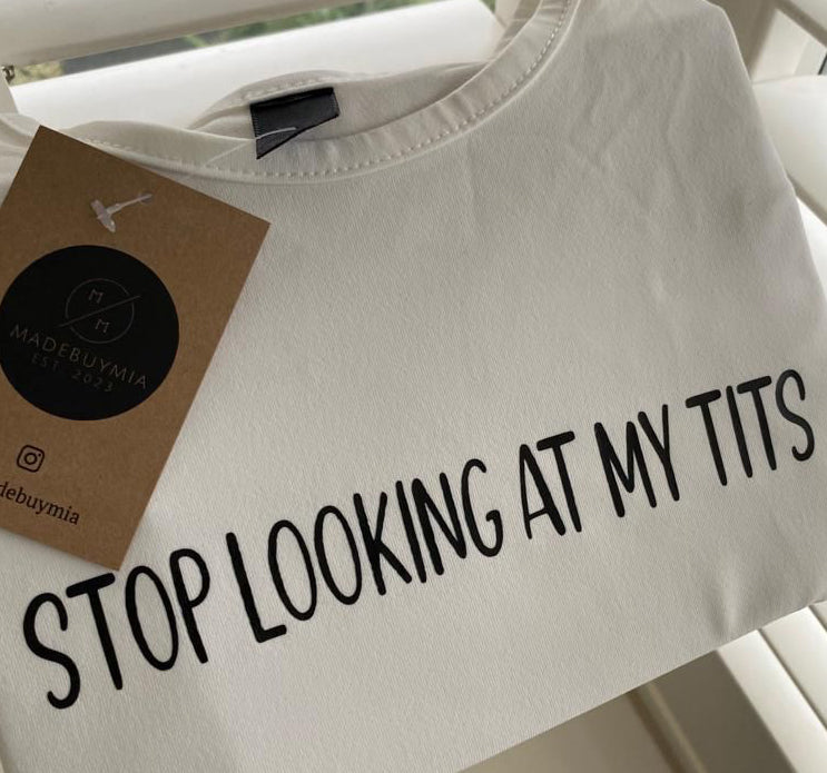 Cropped Slogan T-Shirt