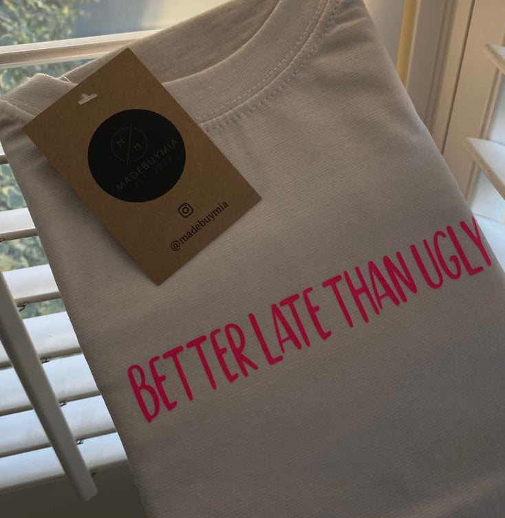 Cropped Slogan T-Shirt