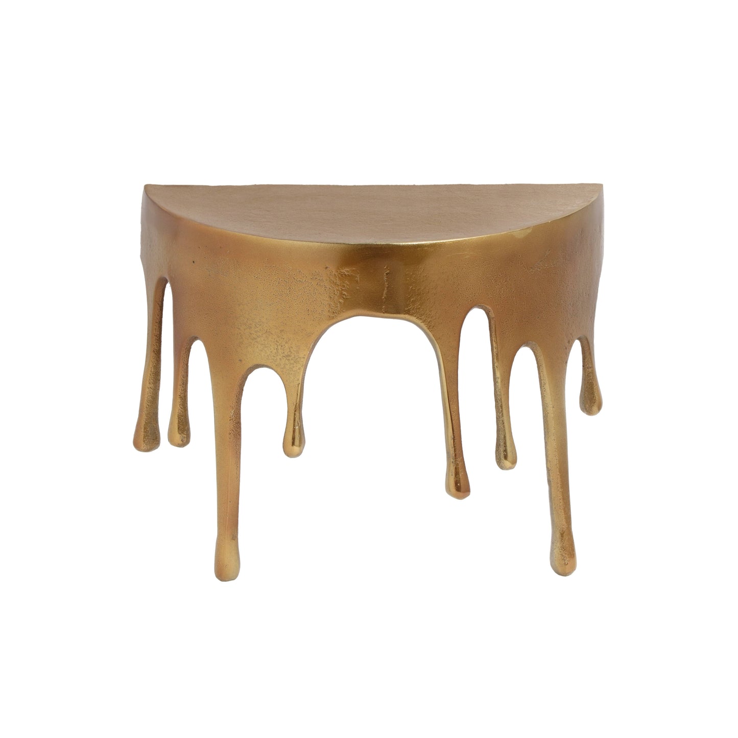 Gold "Dali" Drip Small Oval Aluminium Wall Shelf