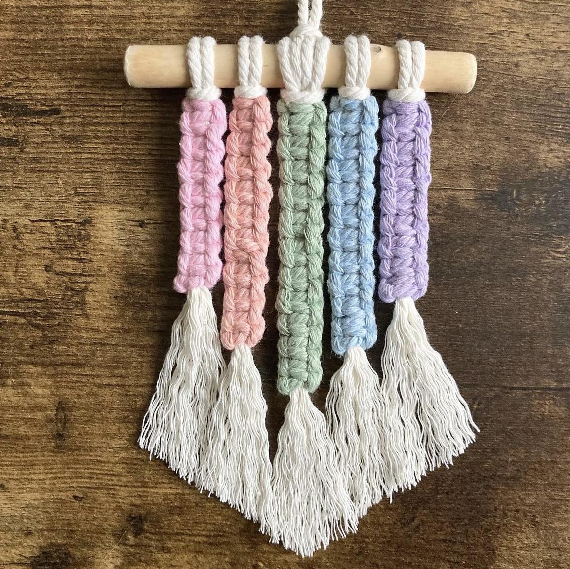 Mini Macrame Wall Hanging - 18cm