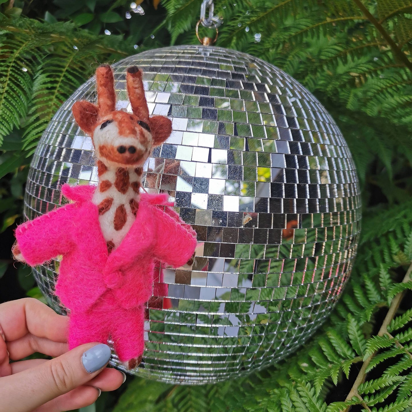 Handmade Felt Gregory Giraffe Hanging Decoration
