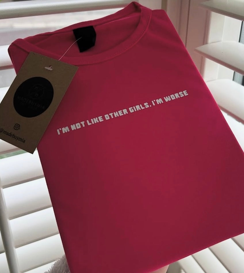 Cropped Slogan T-Shirt