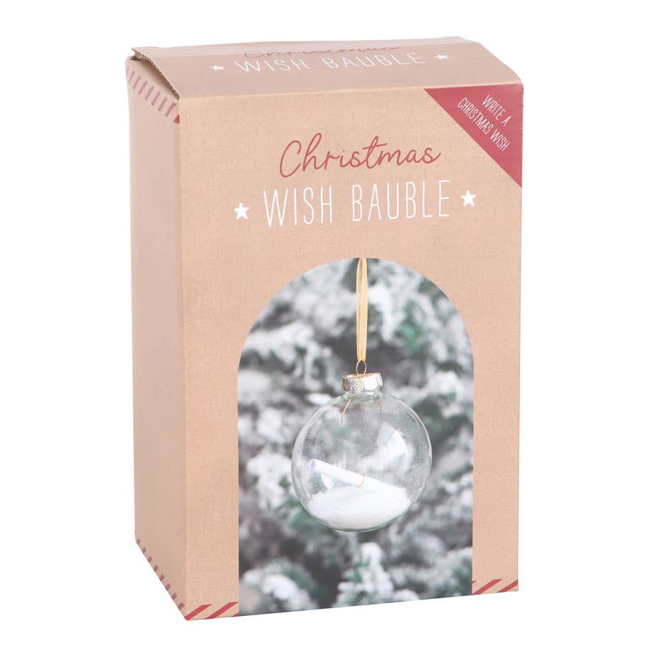 Christmas Wish Hanging Glass Bauble Ornament Kit