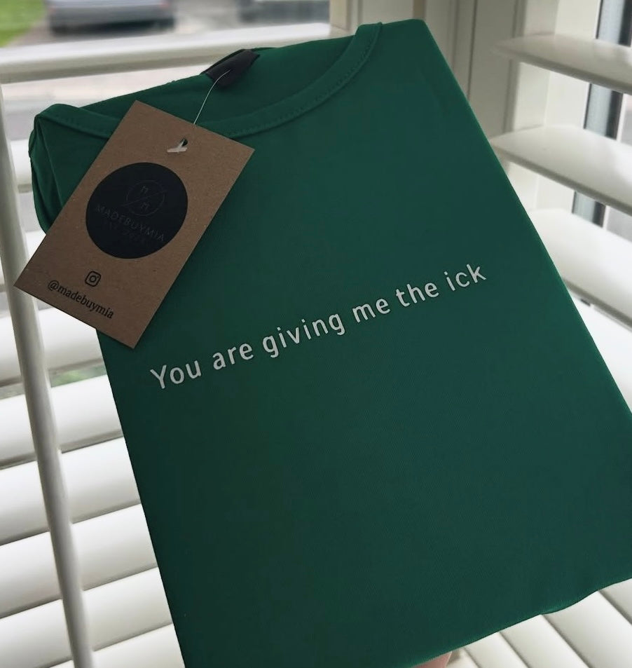 Cropped Slogan T-Shirt