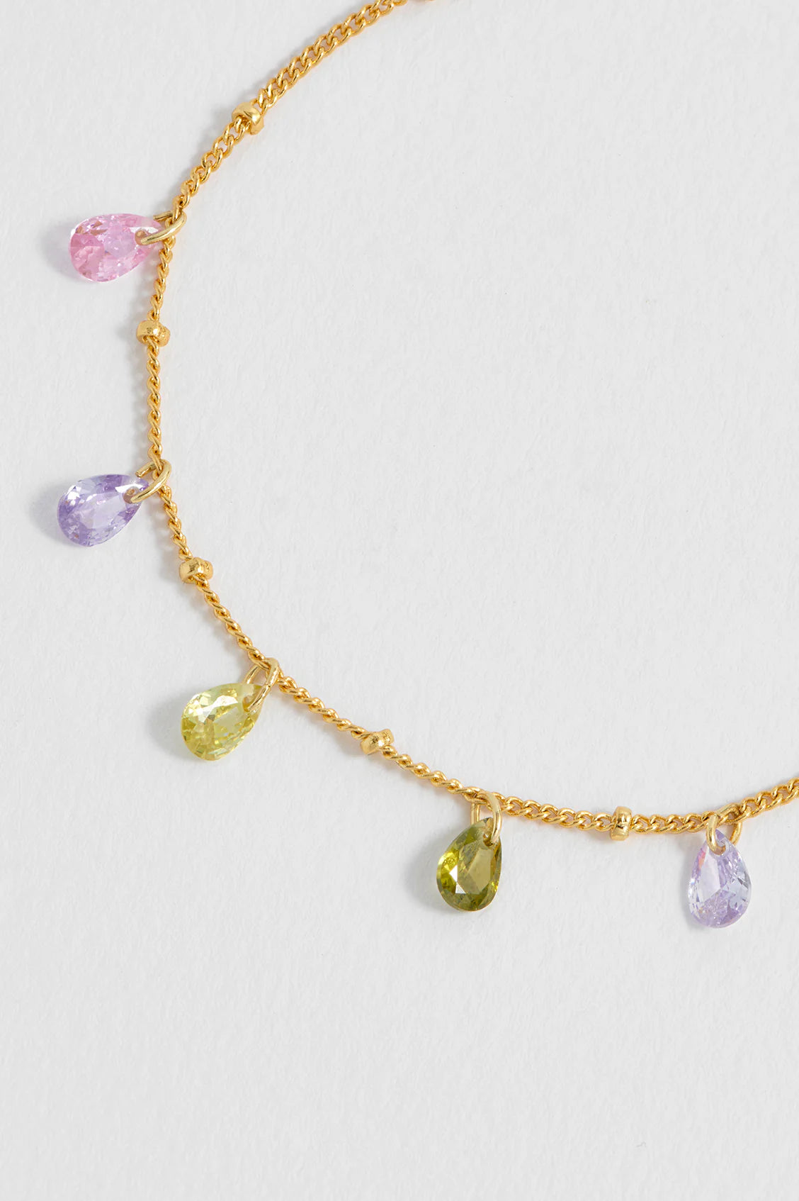 Multi CZ Pear Drop Bracelet