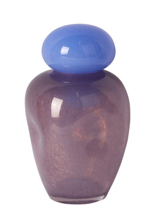 Dulce medium glass vase - bright purple