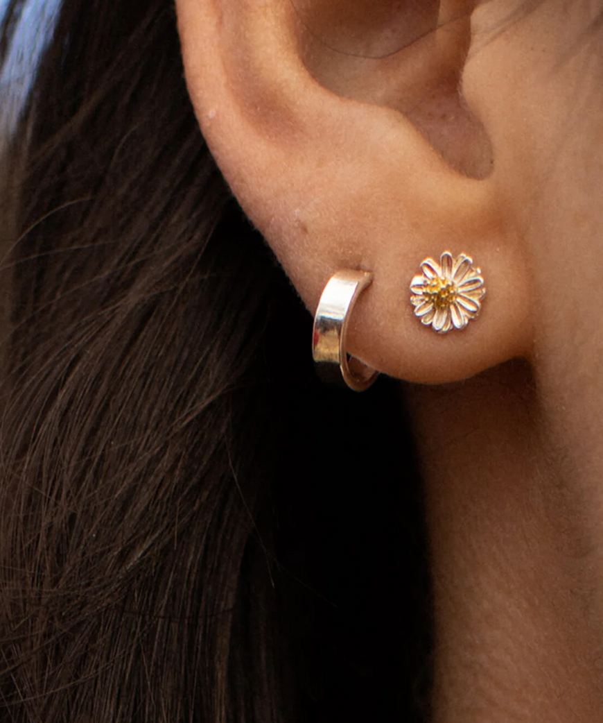 Estella Bartlett Mini Wildflower Silver Plated Earrings