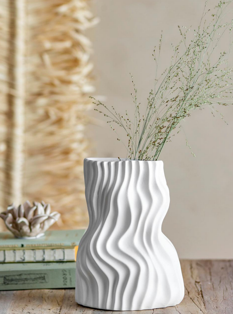 Sahal White Vase