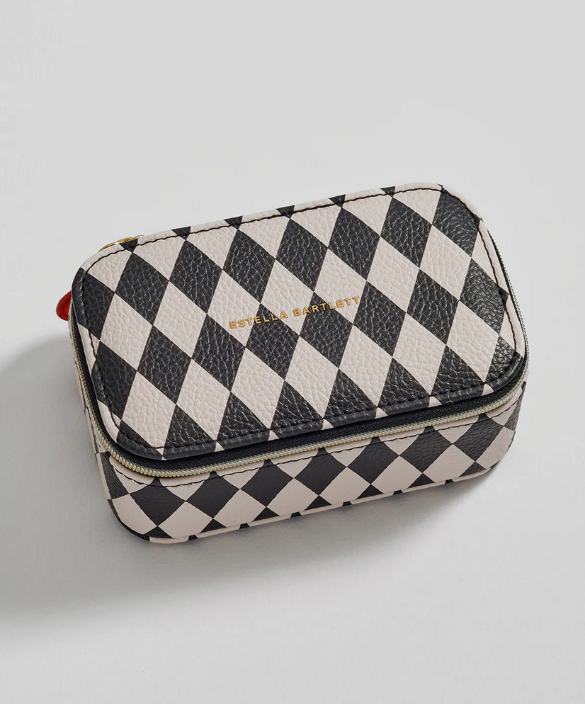 Estella Bartlett Harlequin Black & Ivory Jewellery Box
