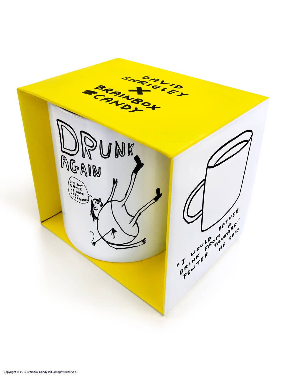 David Shrigley Mug Drunk Again