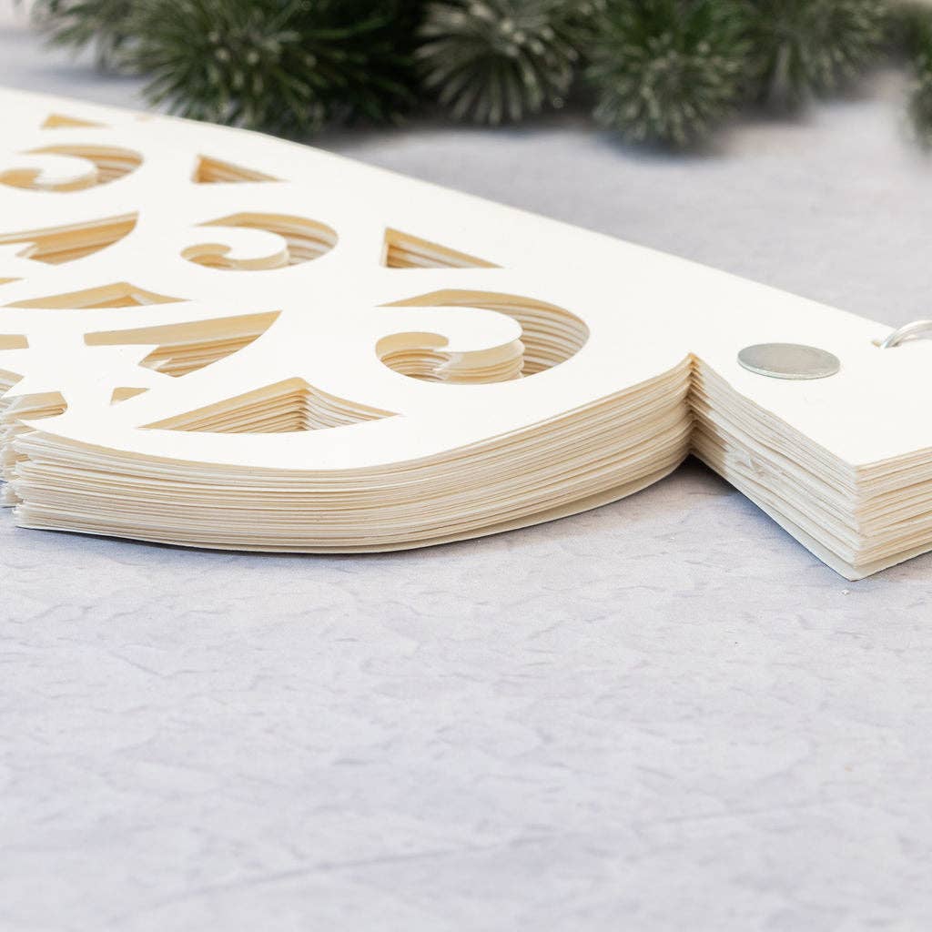 Starry Paper Freestanding White Christmas Tree - 40cm