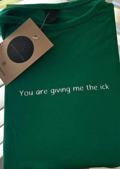Cropped Slogan T-Shirt