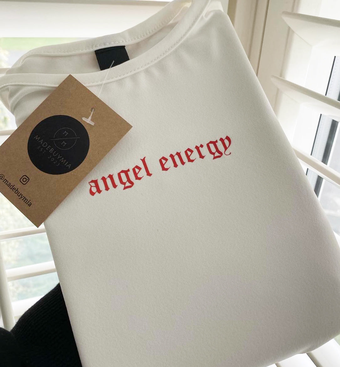 Cropped Slogan T-Shirt