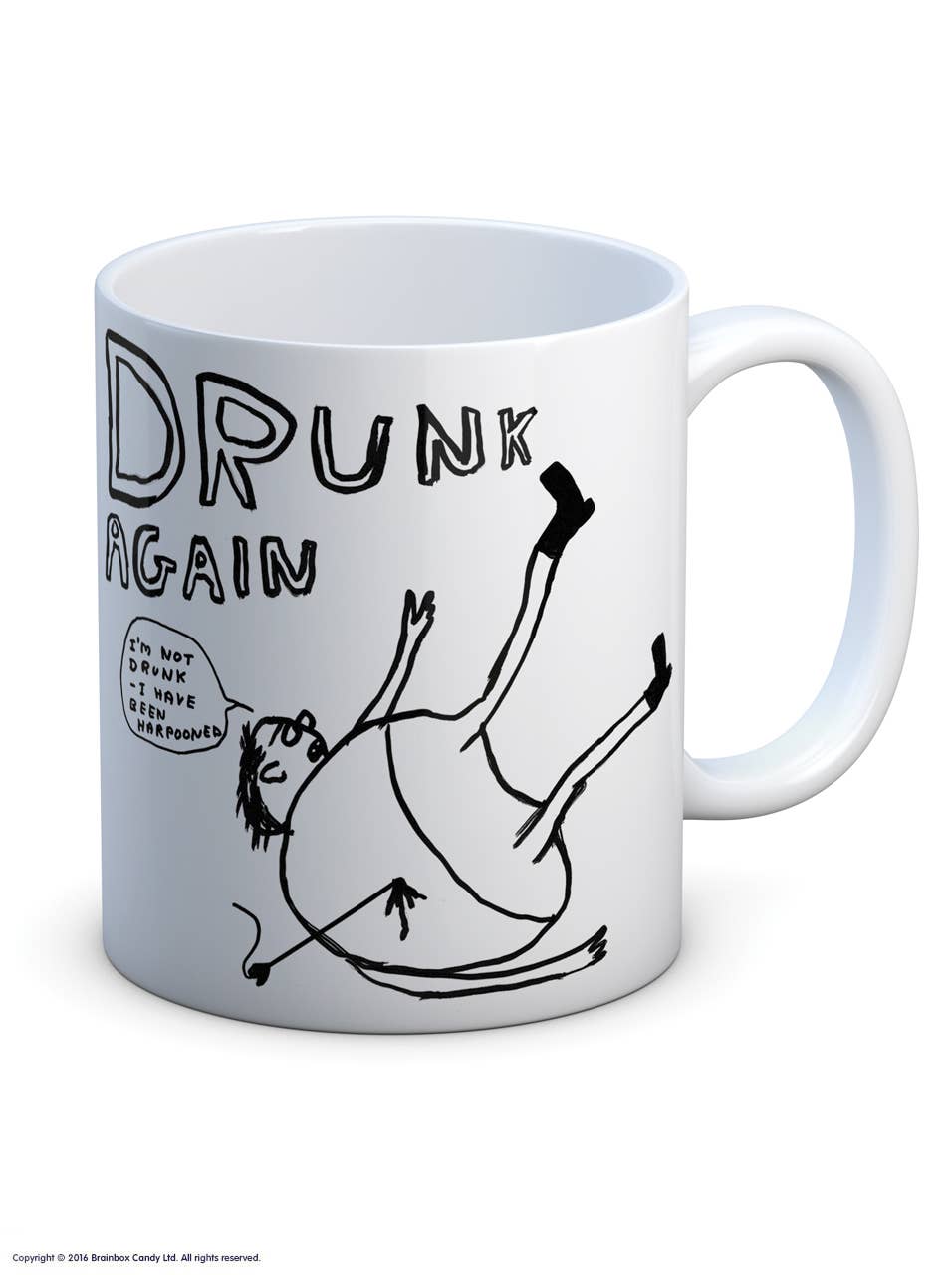 David Shrigley Mug Drunk Again