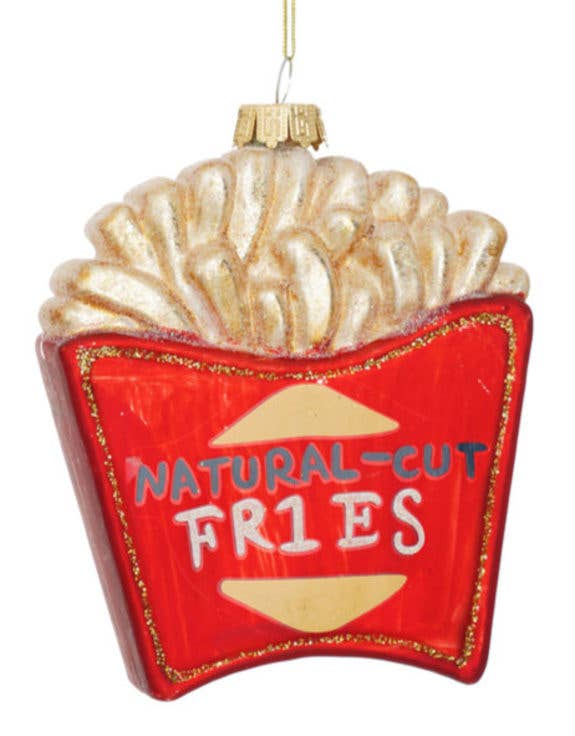 Fries / Chips Decorative Glass Hanging Ornament