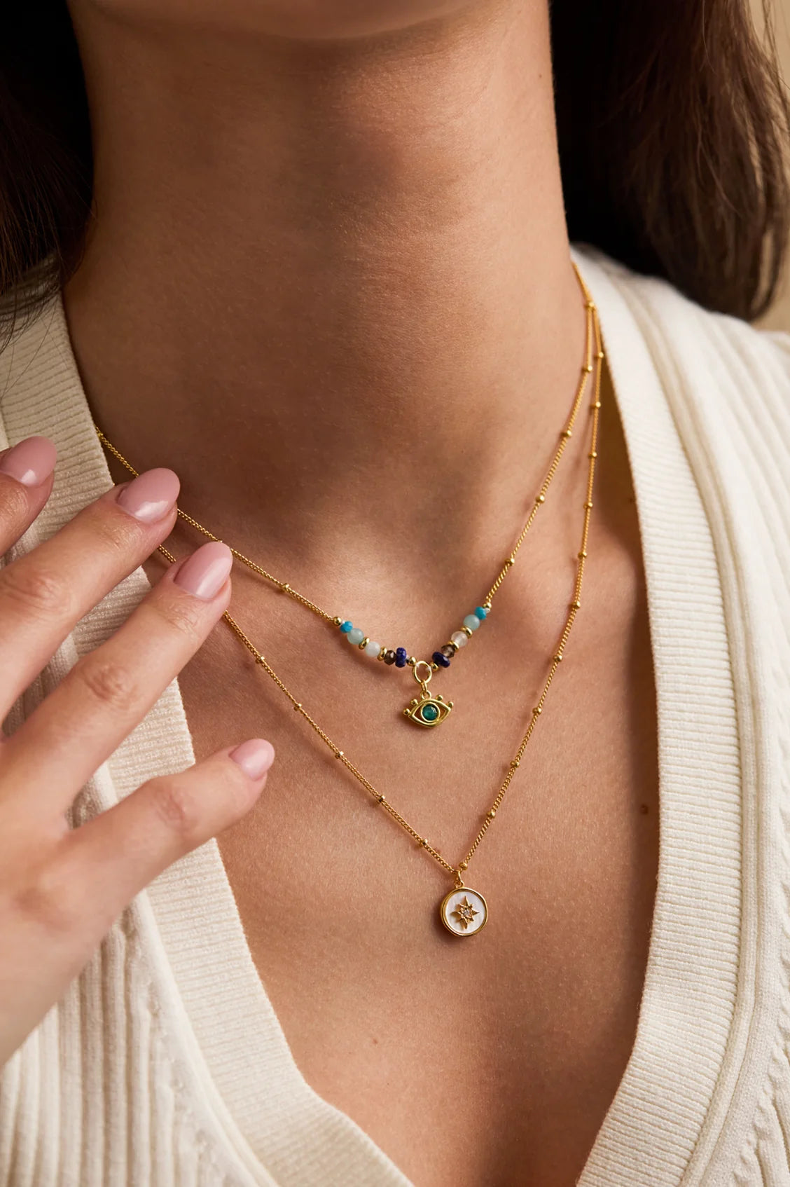 Estella Bartlett North Star Coin Necklace