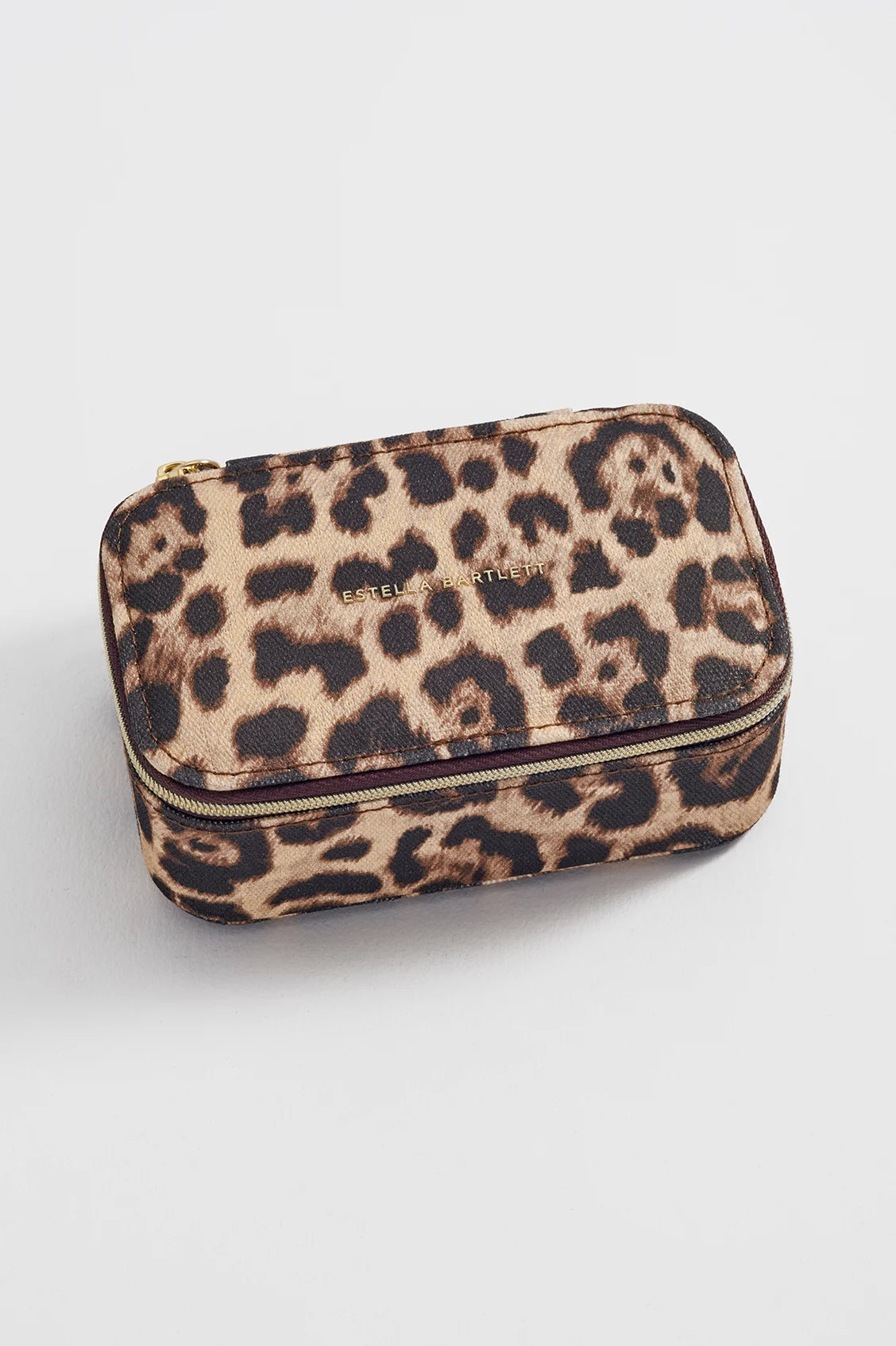 Estella Bartlett Leopard Canvas jewellery box