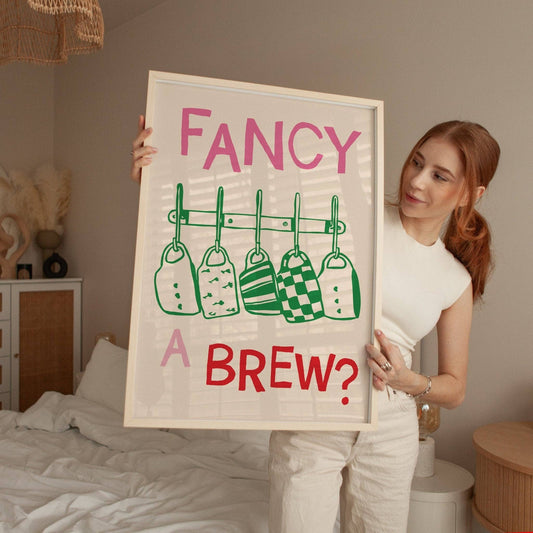 Fancy a Brew Kitchen Print: A3