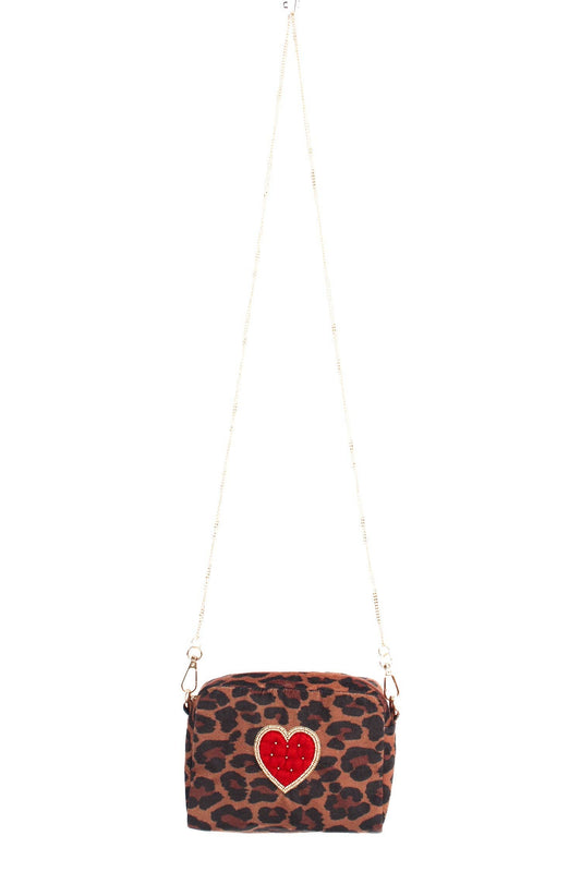LEOPARD HEART BAG