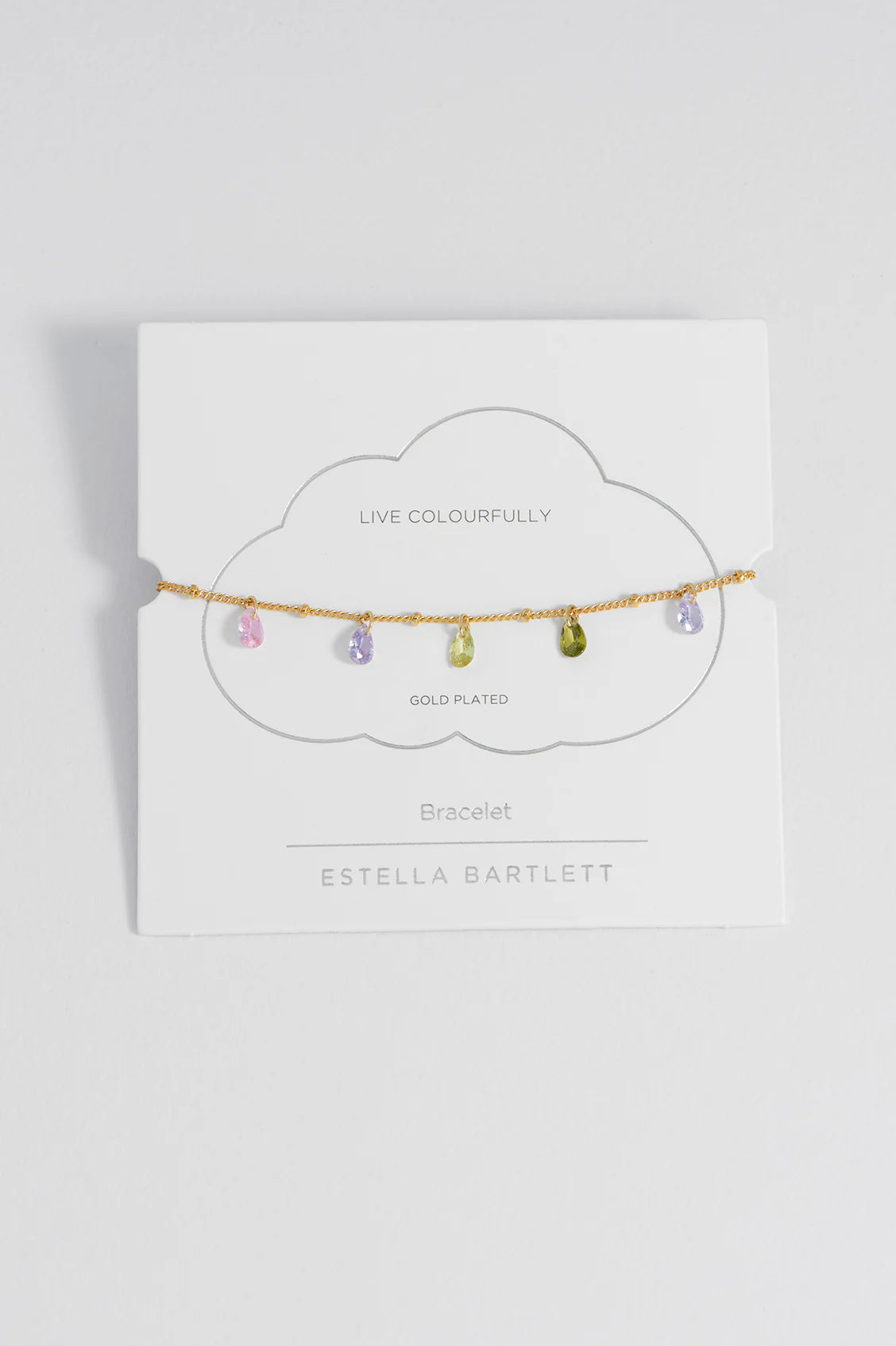 Multi CZ Pear Drop Bracelet