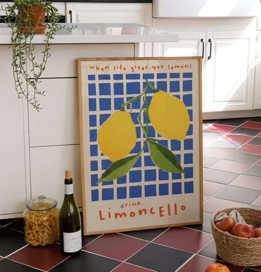 Limoncello Kitchen Print: A4