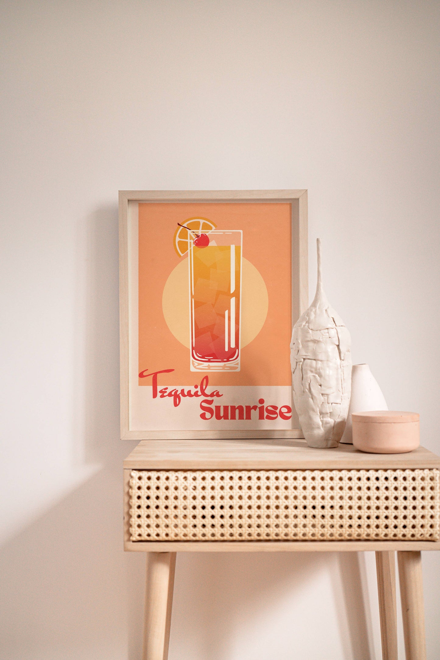 Tequila Sunrise Print: A4