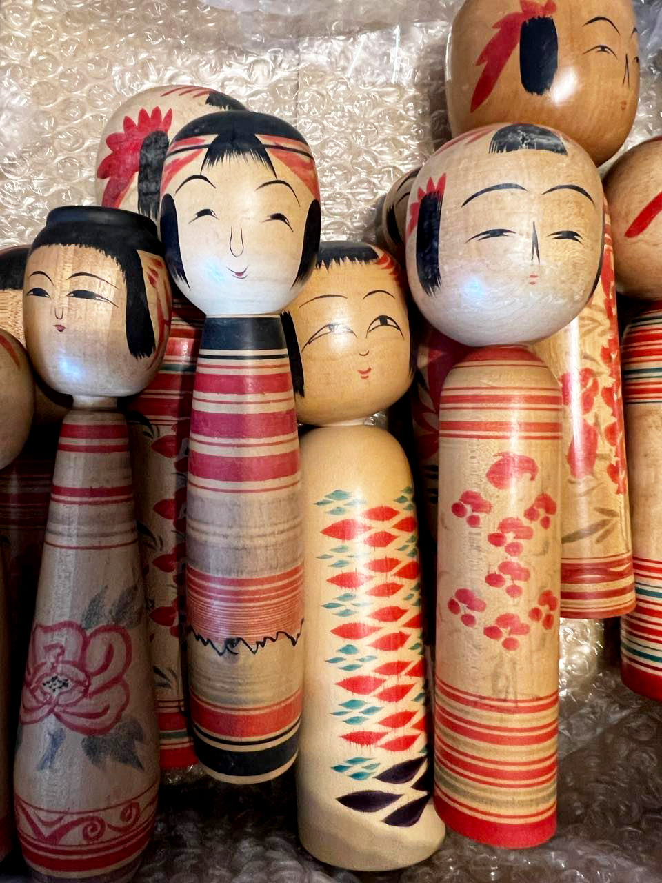 Folk Art Kokeshi Dolls