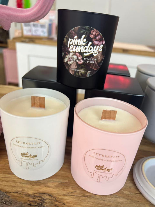 Pink Sundays hand poured scented candles