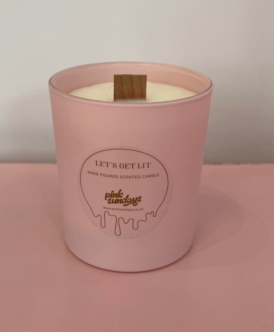 Pink Sundays hand poured scented candles