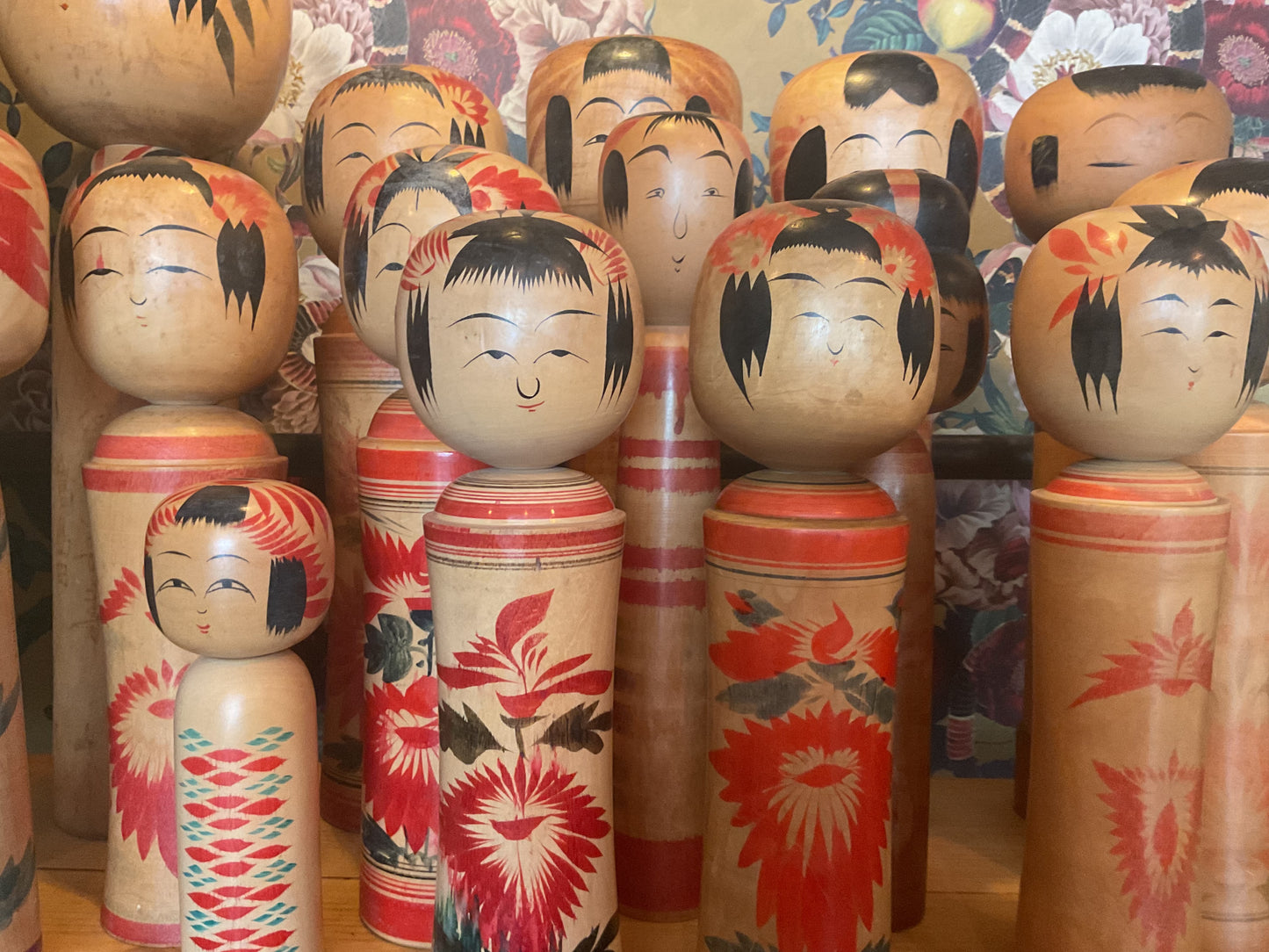 Folk Art Kokeshi Dolls