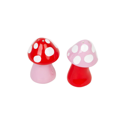 Helio Ferretti Mushroom Salt & Pepper Set: Cream