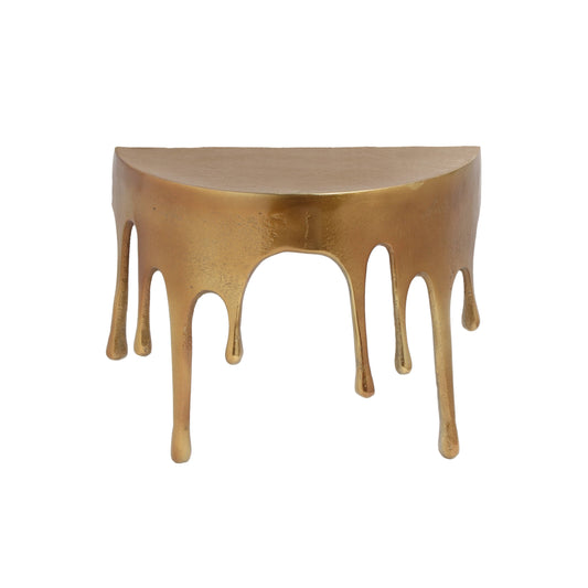 Gold "Dali" Drip Small Oval Aluminium Wall Shelf