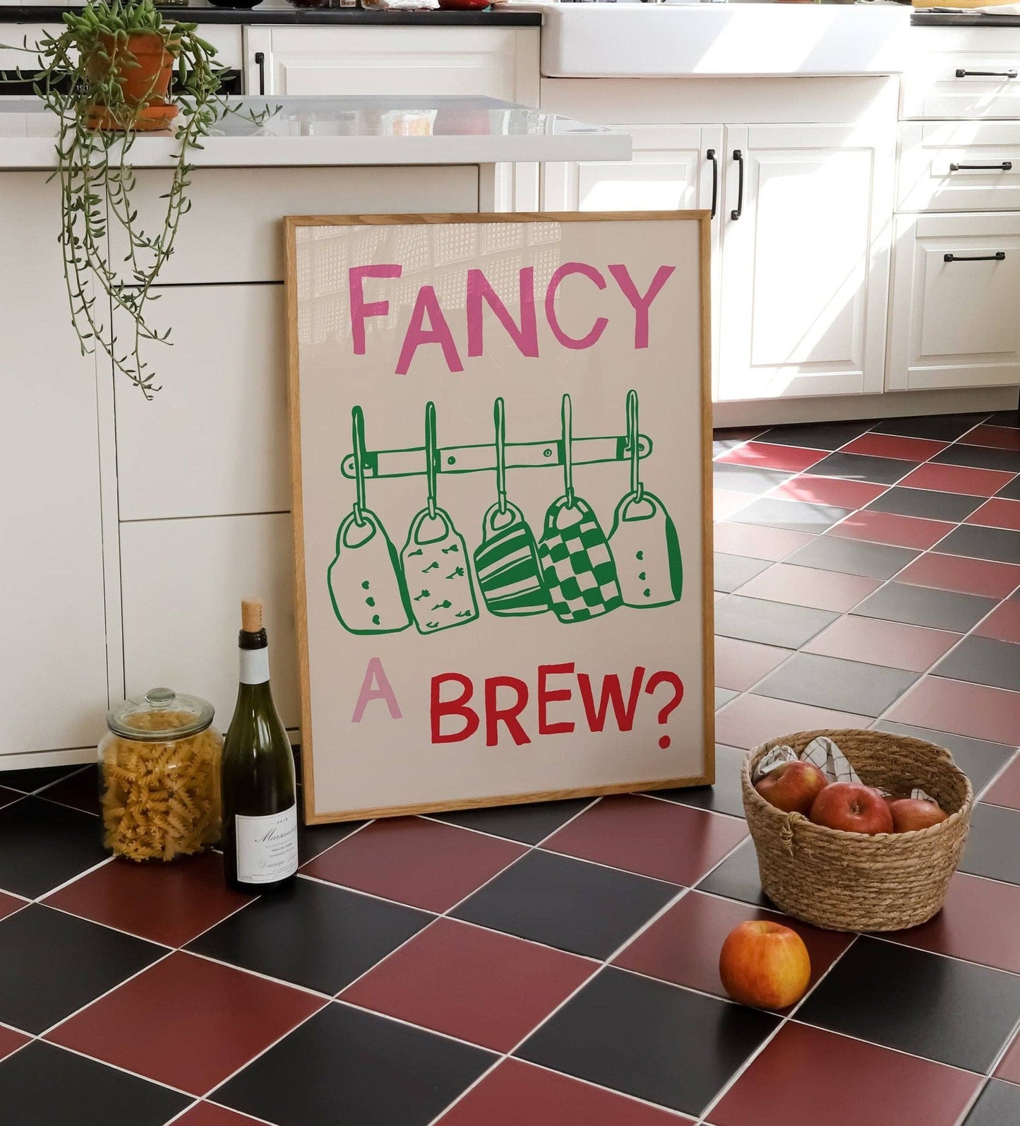 Fancy a Brew Kitchen Print: A3