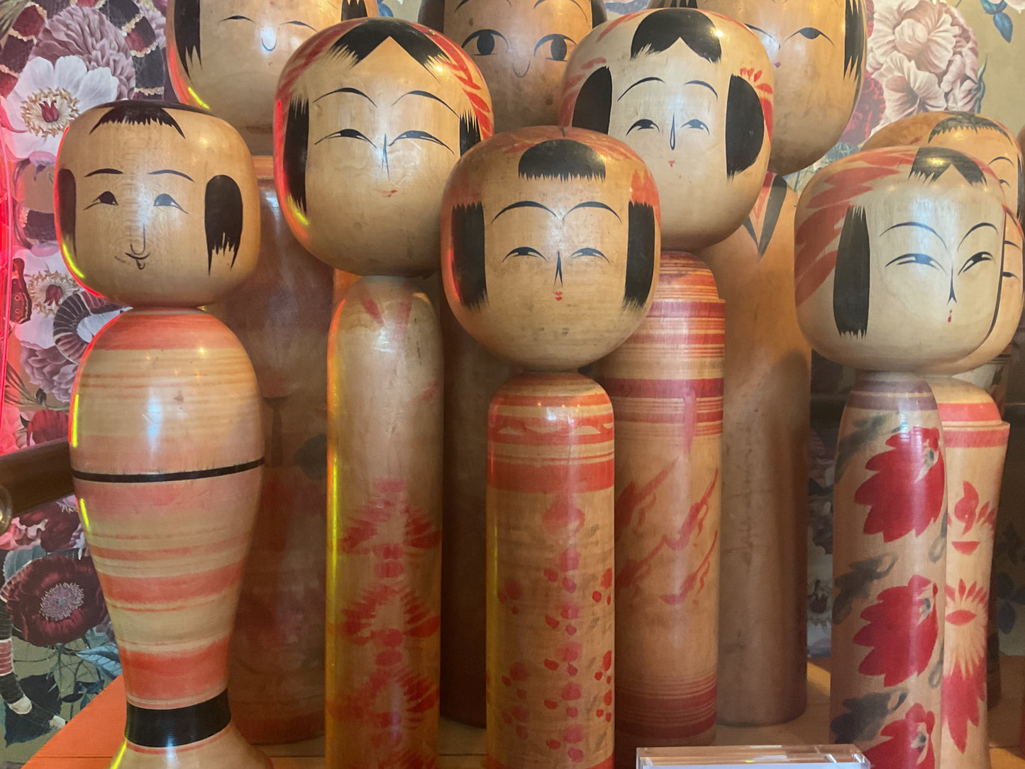 Folk Art Kokeshi Dolls