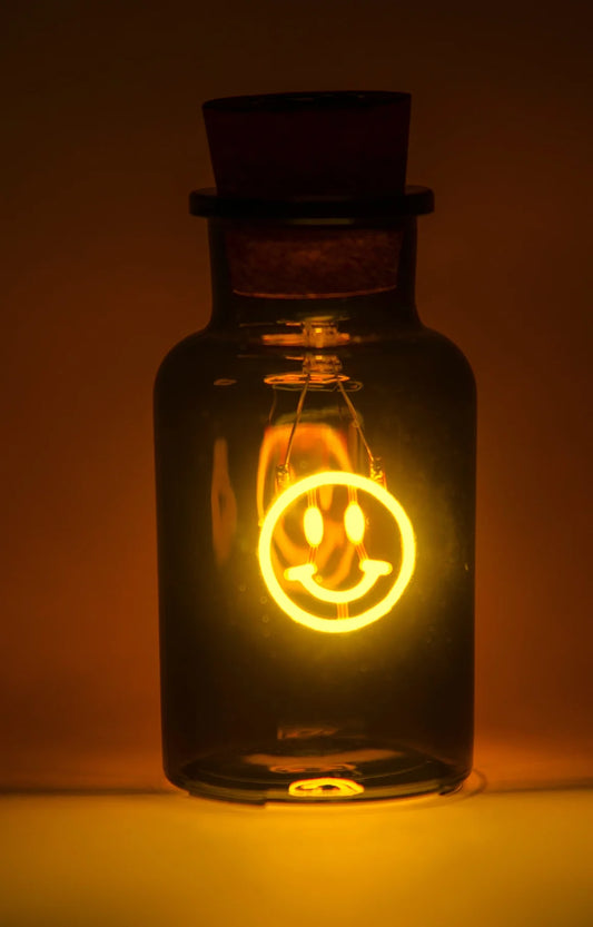 Message In A Bottle - Smiley,Flower,Love