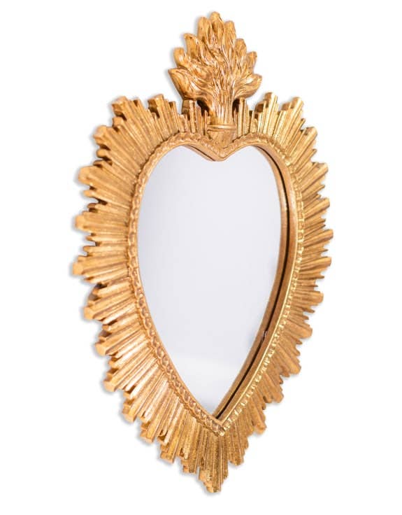Medium Gold "Sacred Heart" Mirror