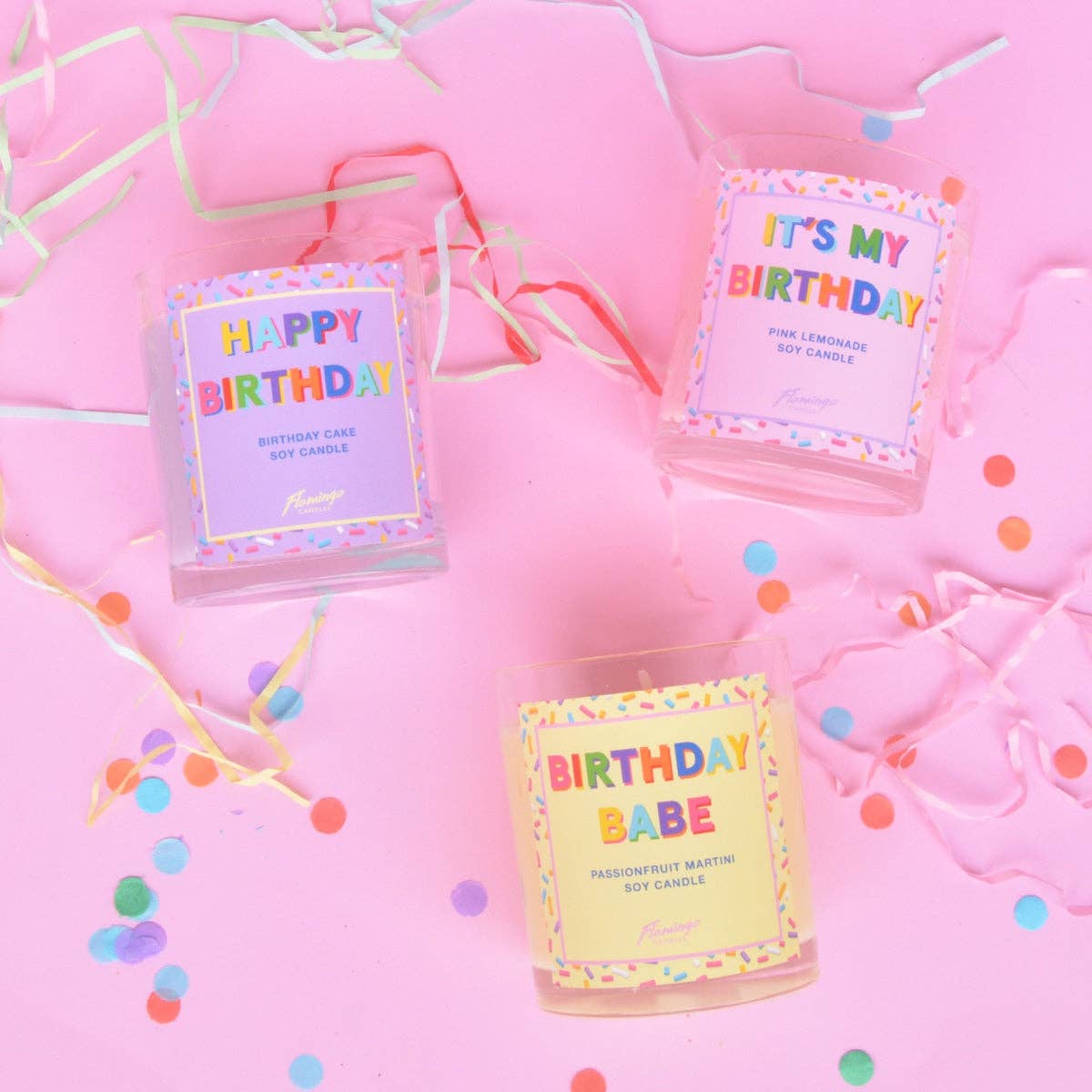 Passionfruit Martini Birthday Babe Sprinkle Candle