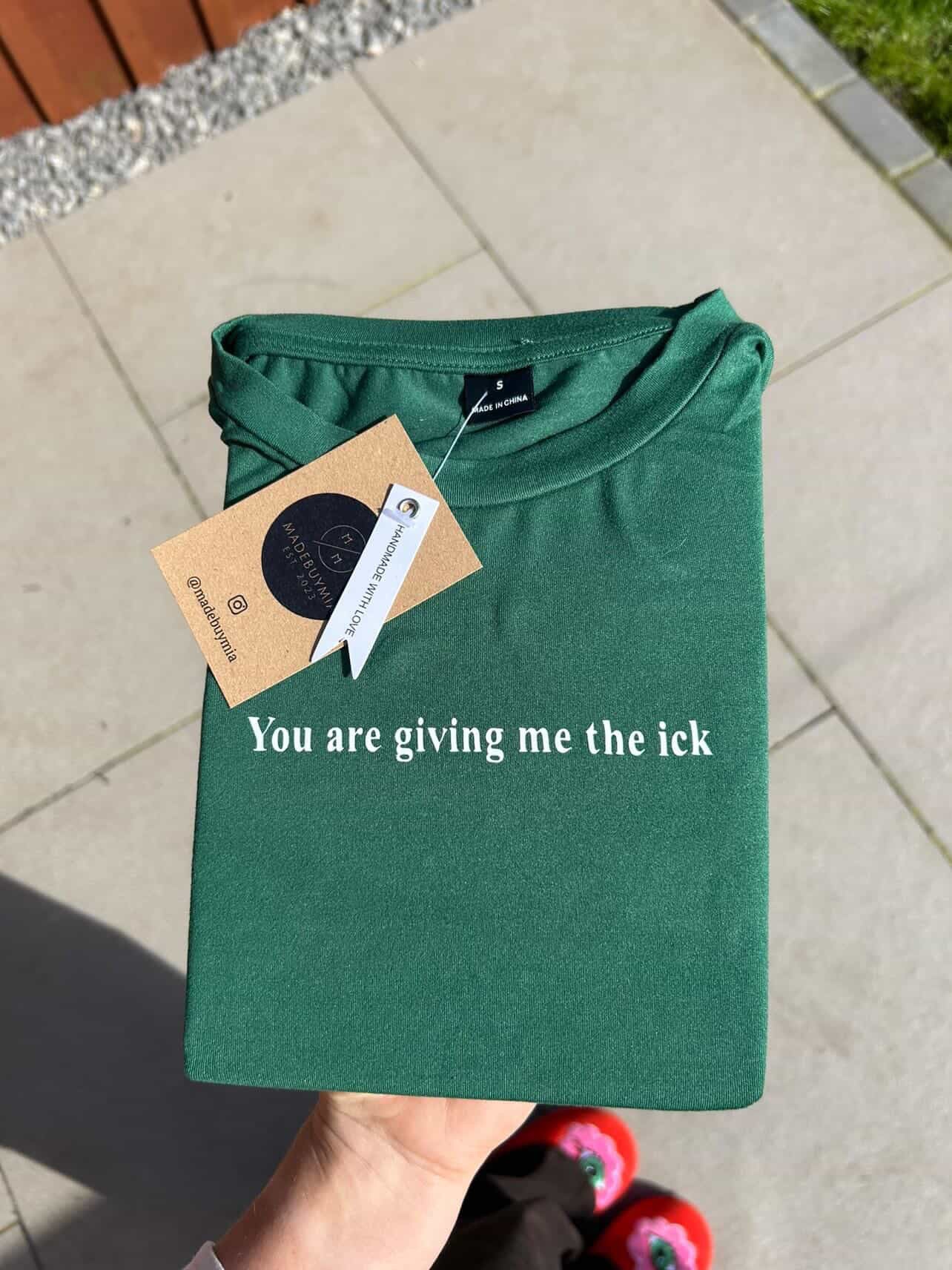 Cropped Slogan T-Shirt