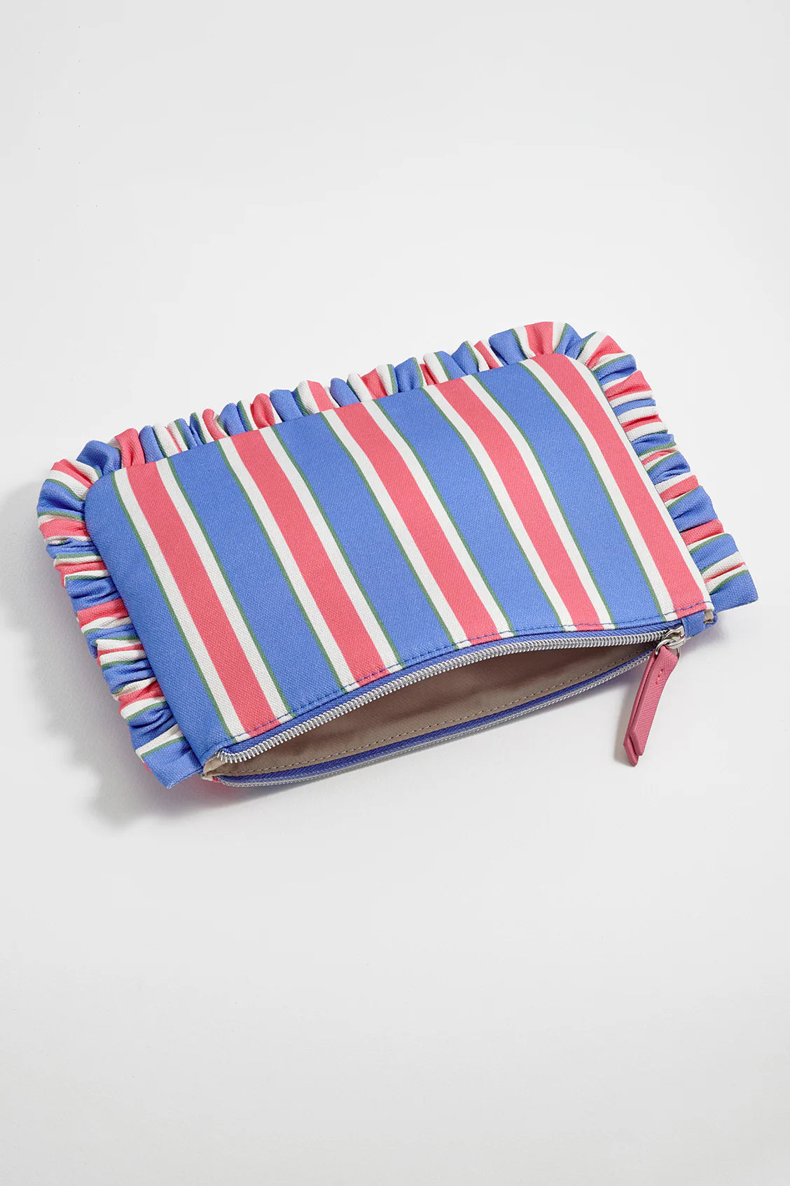 Estella Bartlett Blue Stripe Frill Pouch