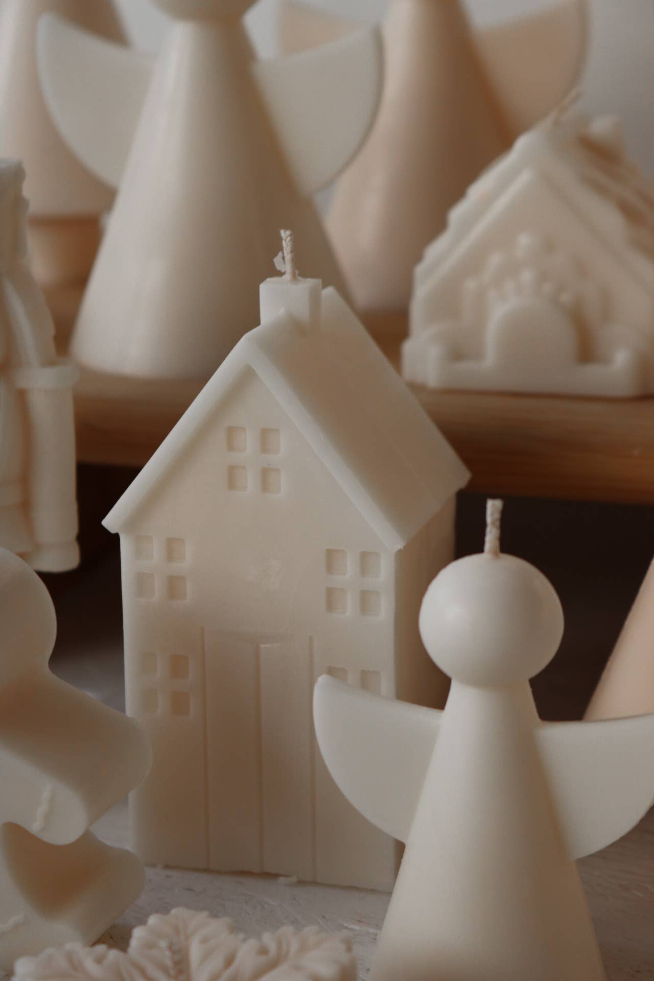 Cosy house candle: Mushroom