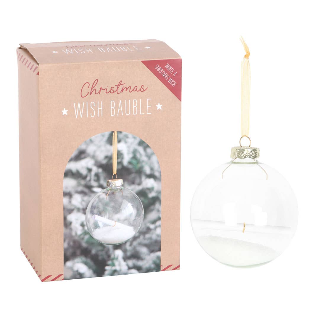 Christmas Wish Hanging Glass Bauble Ornament Kit