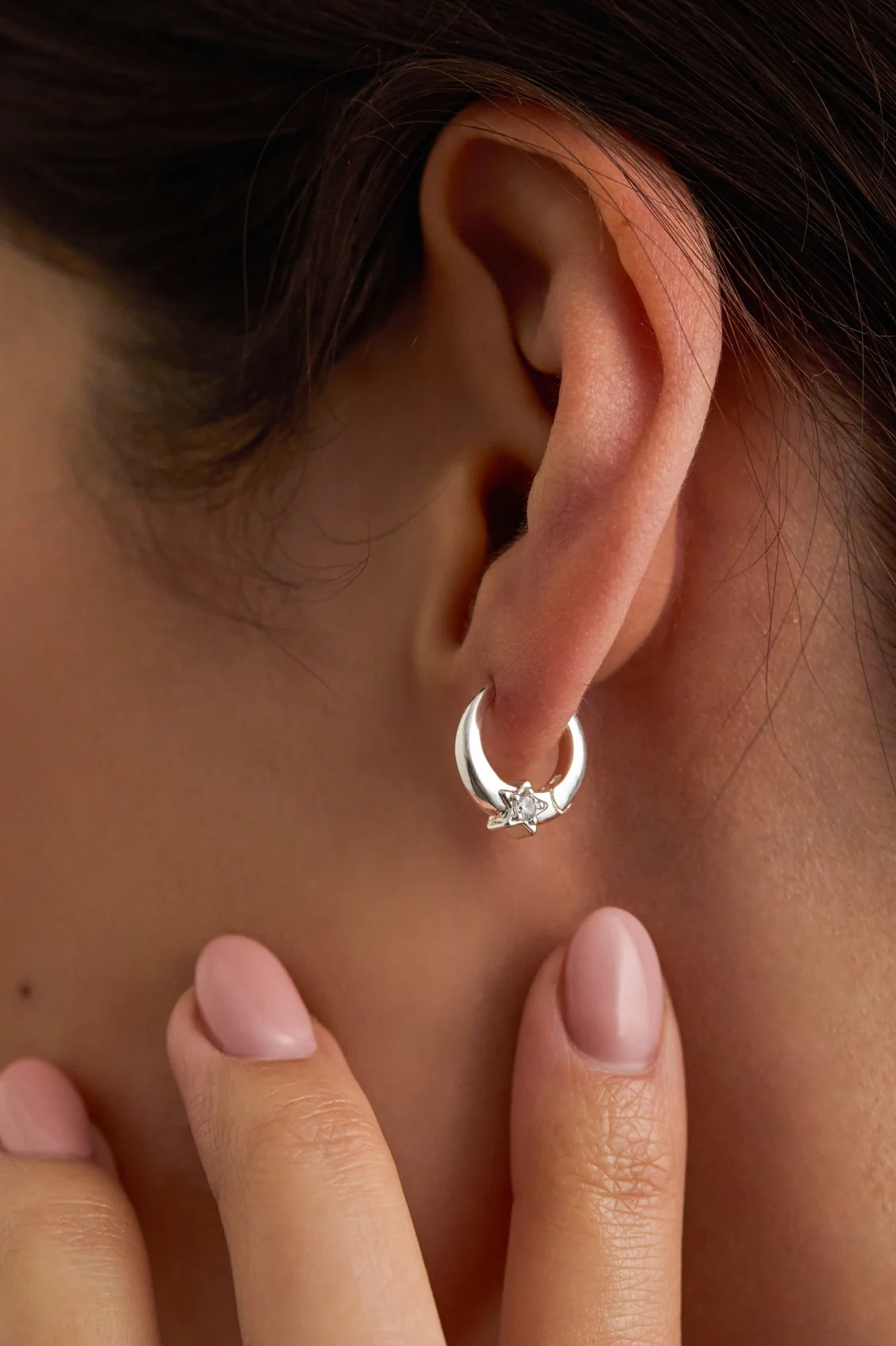 Estella Bartlett Moon and Star Hoops