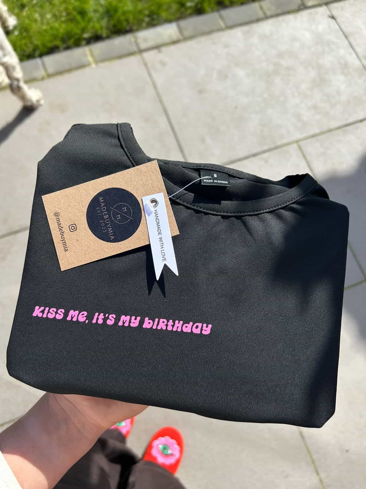 Cropped Slogan T-Shirt