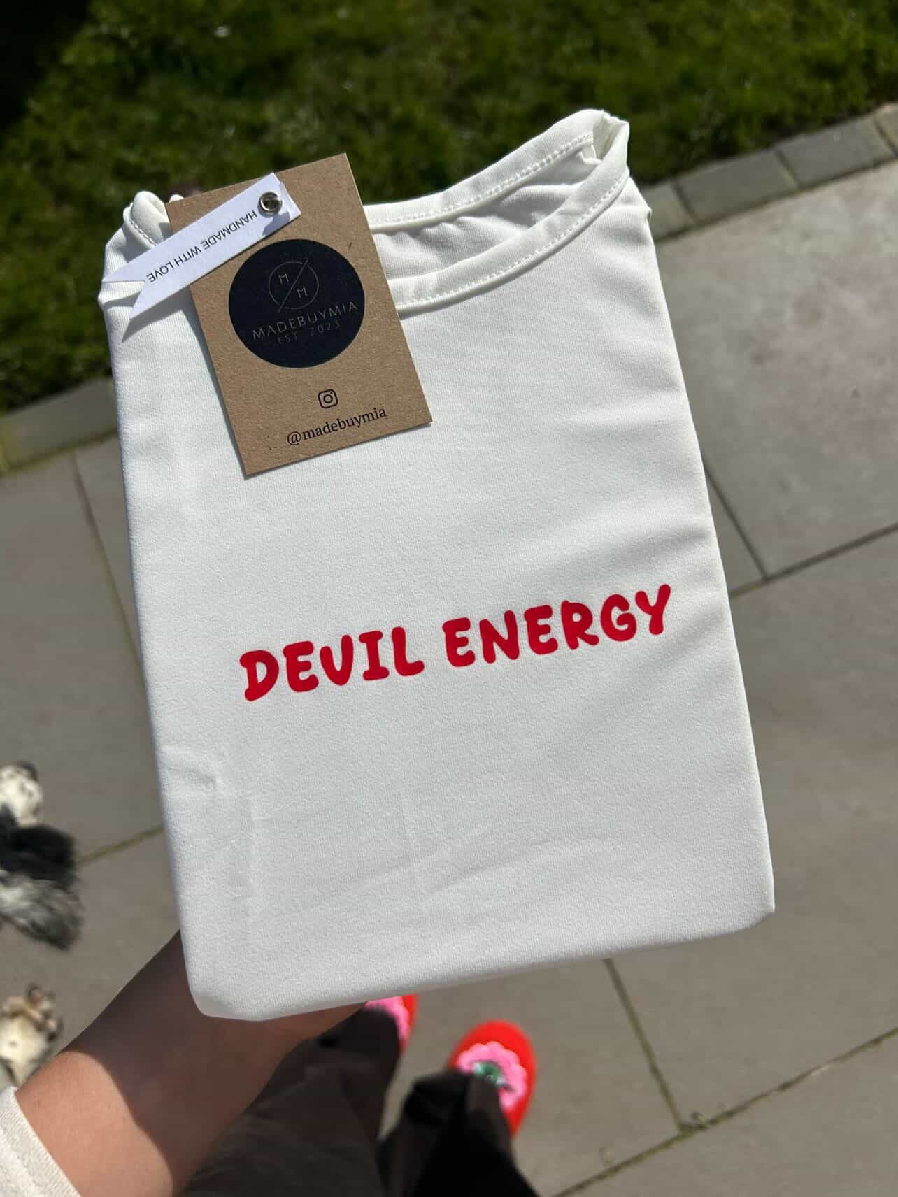 Cropped Slogan T-Shirt