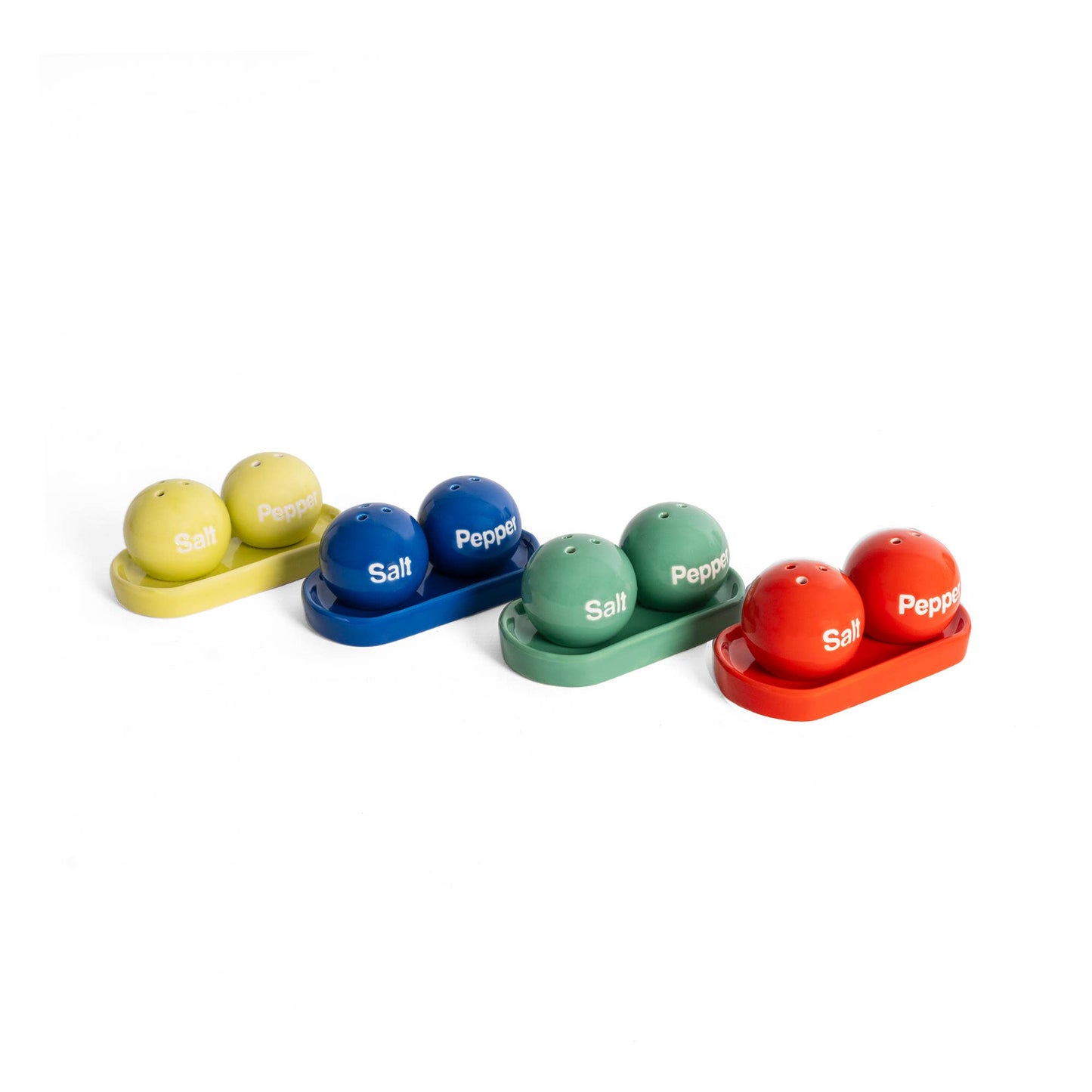 Helio Ferretti Blue Salt & Pepper Set on Tray
