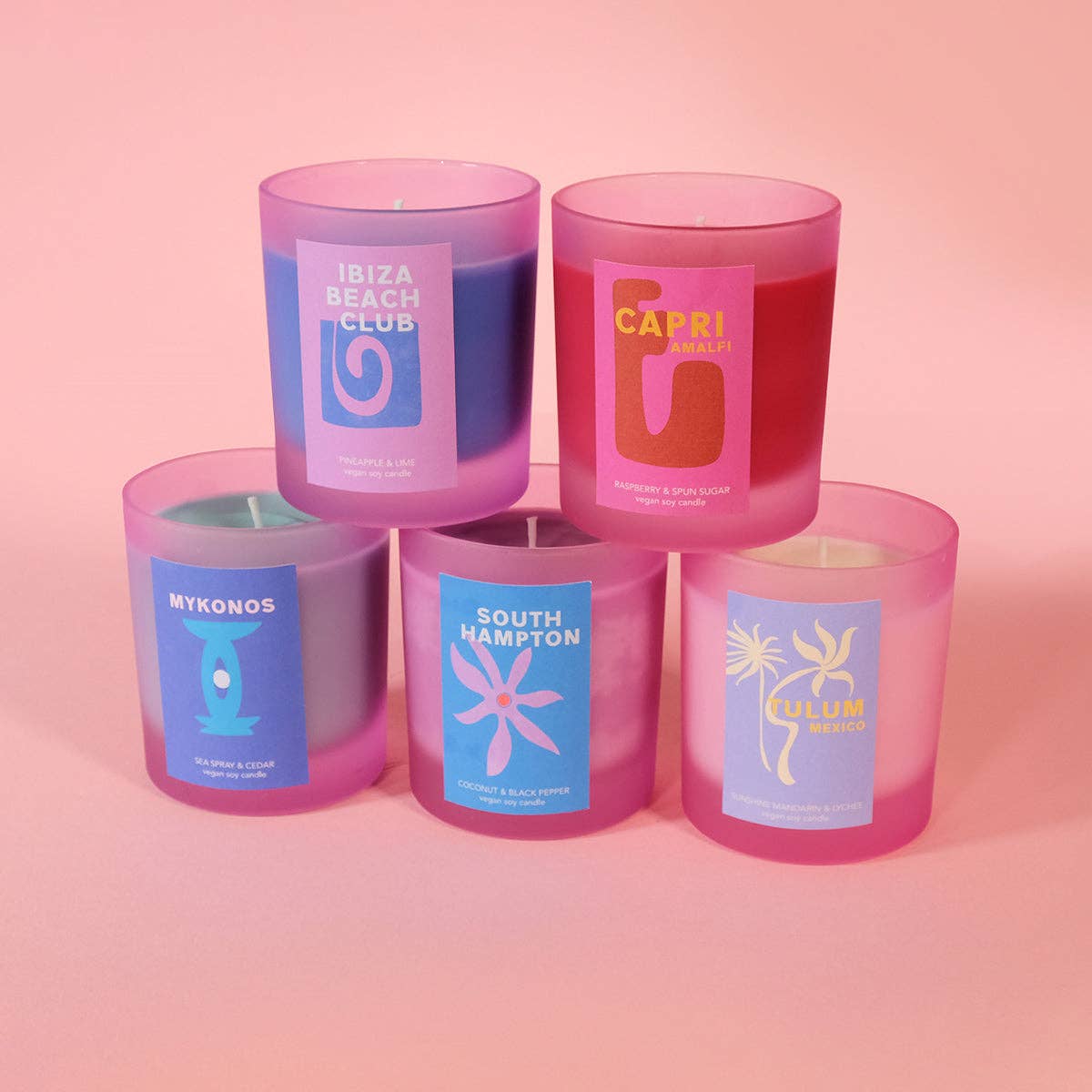 Raspberry & Spun Sugar Capri Vacay Candle
